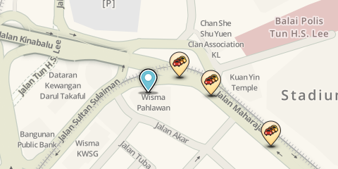Map to our place